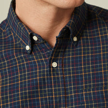 Load image into Gallery viewer, Navy Blue Check Long Sleeve Shirt