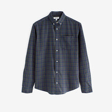 Load image into Gallery viewer, Navy Blue Check Long Sleeve Shirt