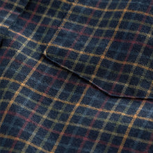 Load image into Gallery viewer, Navy Blue Check Long Sleeve Shirt