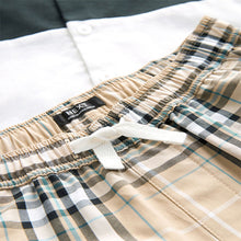 Load image into Gallery viewer, Tan/Ecru colour block Short Sleeves Colourblock Shirt and Shorts Set