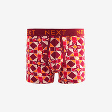 Load image into Gallery viewer, Tile Print Geo 4 pack A-Front Boxers
