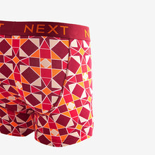 Load image into Gallery viewer, Tile Print Geo 4 pack A-Front Boxers