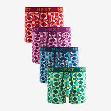 Load image into Gallery viewer, Tile Print Geo 4 pack A-Front Boxers