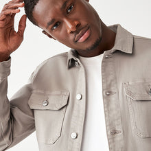 Load image into Gallery viewer, Neutral Denim Trucker Jacket