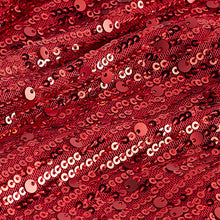 Load image into Gallery viewer, Red Long Sleeve Sequin Mini Dress