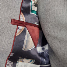 Load image into Gallery viewer, Grey Slim Fit Herringbone Suit Jacket