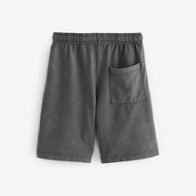 Load image into Gallery viewer, Grey Relaxed Washed Jersey Shorts