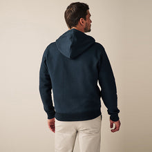 Load image into Gallery viewer, Navy Blue Zip Through Hoodie
