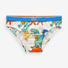 Load image into Gallery viewer, Bright Dinosaur Cotton Briefs 7 Pack (1.5-10yrs)