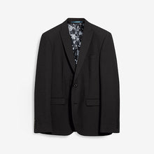 Load image into Gallery viewer, Black Slim Fit Two Button Suit Jacket