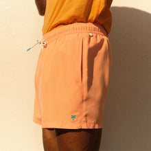 Load image into Gallery viewer, Light Orange Palm Logo Essential Swim Shorts