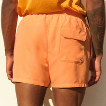 Load image into Gallery viewer, Light Orange Palm Logo Essential Swim Shorts
