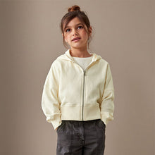 Load image into Gallery viewer, Cream Neutral Zip Through Hoodie (3-12yrs)