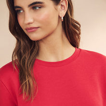 Load image into Gallery viewer, Red Heavyweight Short Sleeve Crew Neck T-Shirt