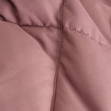 Load image into Gallery viewer, Rose Pink Shower Resistant Padded Puffer Hooded Mid Length Coat