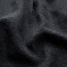 Load image into Gallery viewer, Black Linen Blend Knee Length Shorts