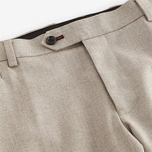 Load image into Gallery viewer, Neutral Slim Fit Herringbone Suit Trousers