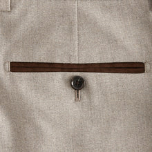 Load image into Gallery viewer, Neutral Slim Fit Herringbone Suit Trousers