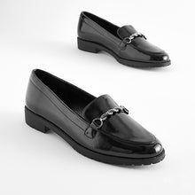 Load image into Gallery viewer, Black Patent Forever Comfort® Hardware Loafers