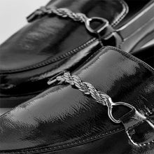 Load image into Gallery viewer, Black Patent Forever Comfort® Hardware Loafers
