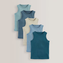 Load image into Gallery viewer, Blue Vests 5 Pack (2-12yrs)