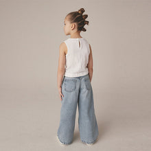 Load image into Gallery viewer, Light Blue Wide Leg Jeans (3-11yrs)