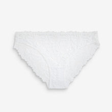 Load image into Gallery viewer, White High Leg Comfort Lace Knickers
