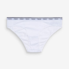 Load image into Gallery viewer, Pink/ Blue Stripe Bikini Fit  Cotton Rich Logo Knickers 4 Pack