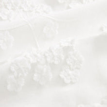 Load image into Gallery viewer, White Tie Neck Floral Blouse