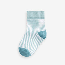 Load image into Gallery viewer, Blue/Green Baby Socks 5 Pack