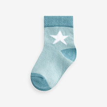 Load image into Gallery viewer, Blue/Green Baby Socks 5 Pack