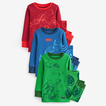 Load image into Gallery viewer, Multi Marvel Snuggle Pyjamas 3 Pack (1.5-9yrs)