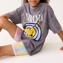 Load image into Gallery viewer, Multi Pink/Blue/Yellow Tie Dye Cycle Shorts