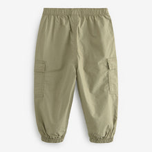 Load image into Gallery viewer, Sage Green Toggle Cargo Trousers (3mths-5-6yrs)
