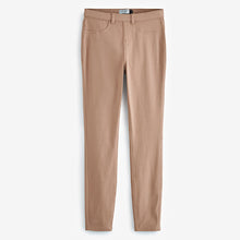 Load image into Gallery viewer, Taupe Brown Jersey Denim Leggings