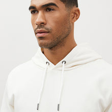 Load image into Gallery viewer, Ecru White Jersey Cotton Rich Overhead Hoodie