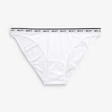 Load image into Gallery viewer, Monochrome Hight Leg Cotton Rich Logo Knickers 4 Pack