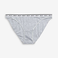 Load image into Gallery viewer, Monochrome Hight Leg Cotton Rich Logo Knickers 4 Pack