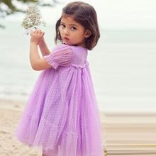 Load image into Gallery viewer, Lilac Purple Mesh Party Dress (3mths-5-6yrs)