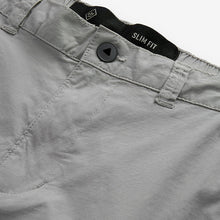 Load image into Gallery viewer, Grey Slim Lightweight Stretch Cargo Utility Trousers