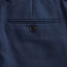 Load image into Gallery viewer, Bright Blue Slim Fit Textured Suit Trousers