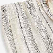 Load image into Gallery viewer, Stripe Loose Fit Pull-On Linen Blend Trousers