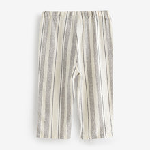 Load image into Gallery viewer, Stripe Loose Fit Pull-On Linen Blend Trousers