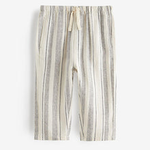 Load image into Gallery viewer, Stripe Loose Fit Pull-On Linen Blend Trousers