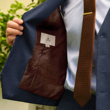 Load image into Gallery viewer, Blue Textured Wool Suit: Waistcoat