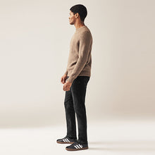Load image into Gallery viewer, Authentic Black Slim Fit Stretch Jeans