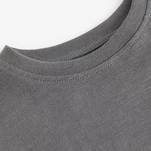 Load image into Gallery viewer, Charcoal Grey Frill Short Sleeve T-Shirt (3mths-6yrs)