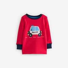 Load image into Gallery viewer, Red/Blue Emergency Vehicles 3 Pack Snuggle Pyjamas (9mths-6yrs)