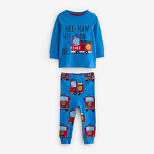 Load image into Gallery viewer, Red/Blue Emergency Vehicles 3 Pack Snuggle Pyjamas (9mths-6yrs)