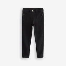 Load image into Gallery viewer, Black Regular Length Stretch Jeggings (3-10yrs)